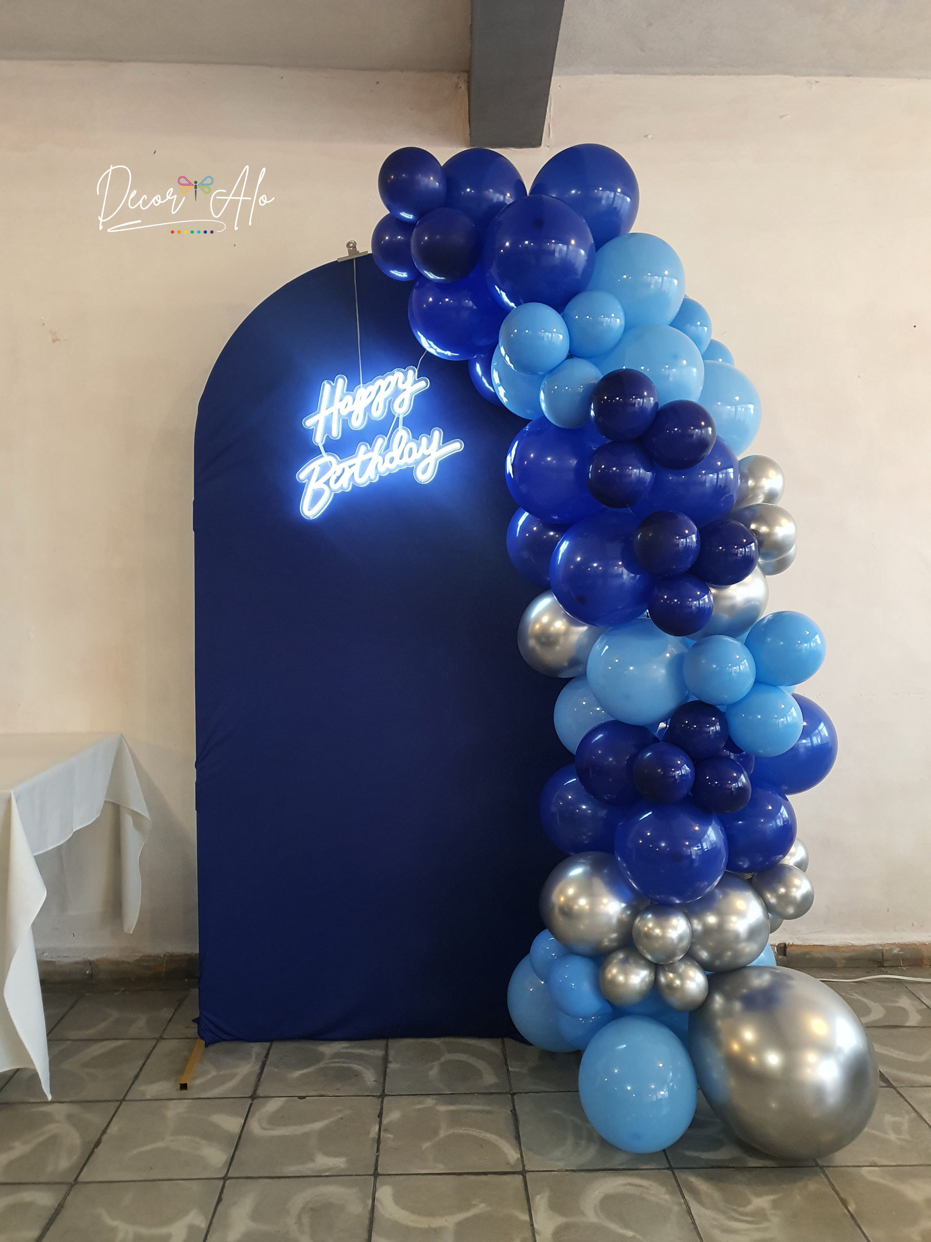 Arco de globos del paquete Diseñ.alo Básico