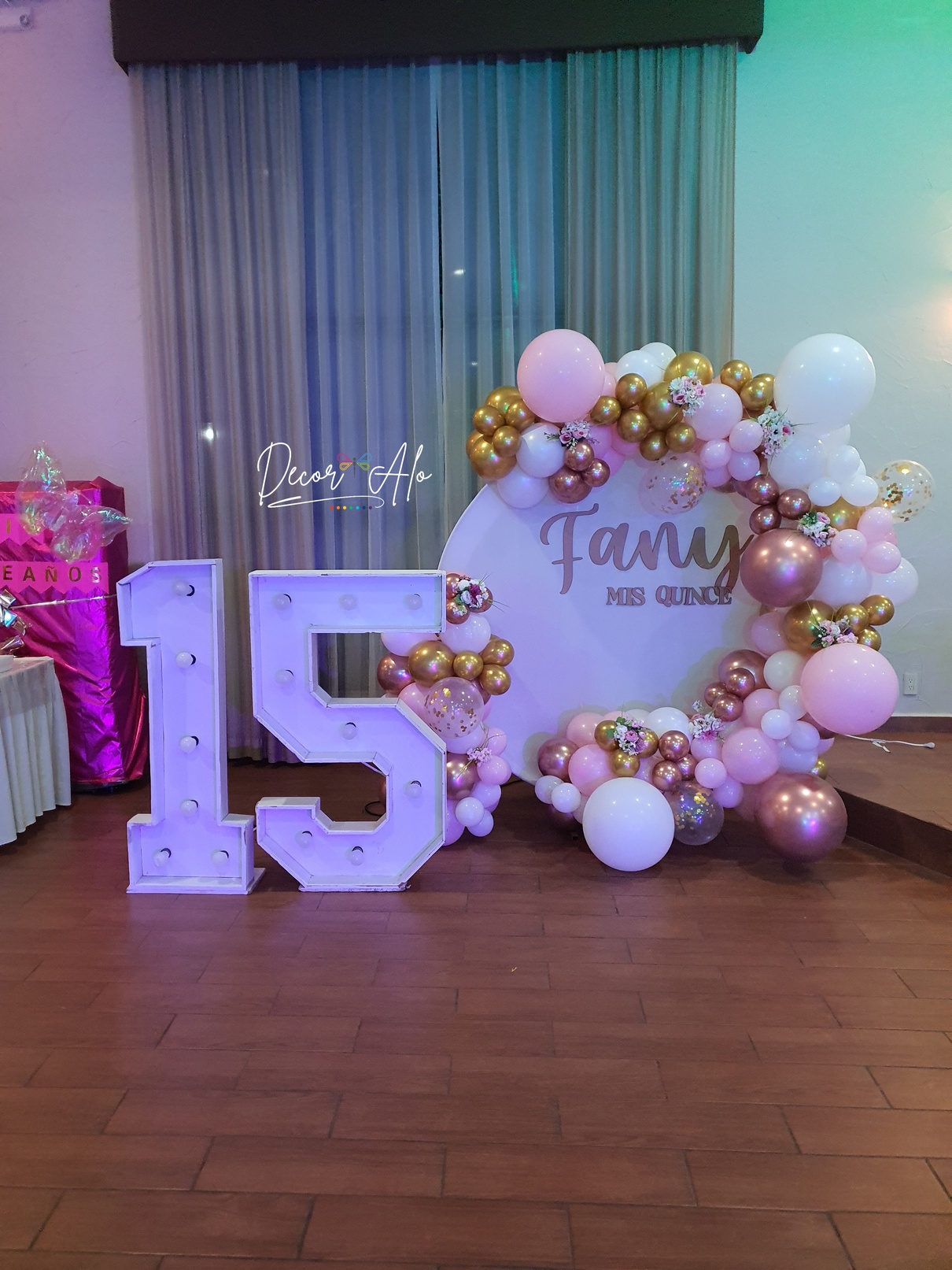 Decoración personalizada de globos