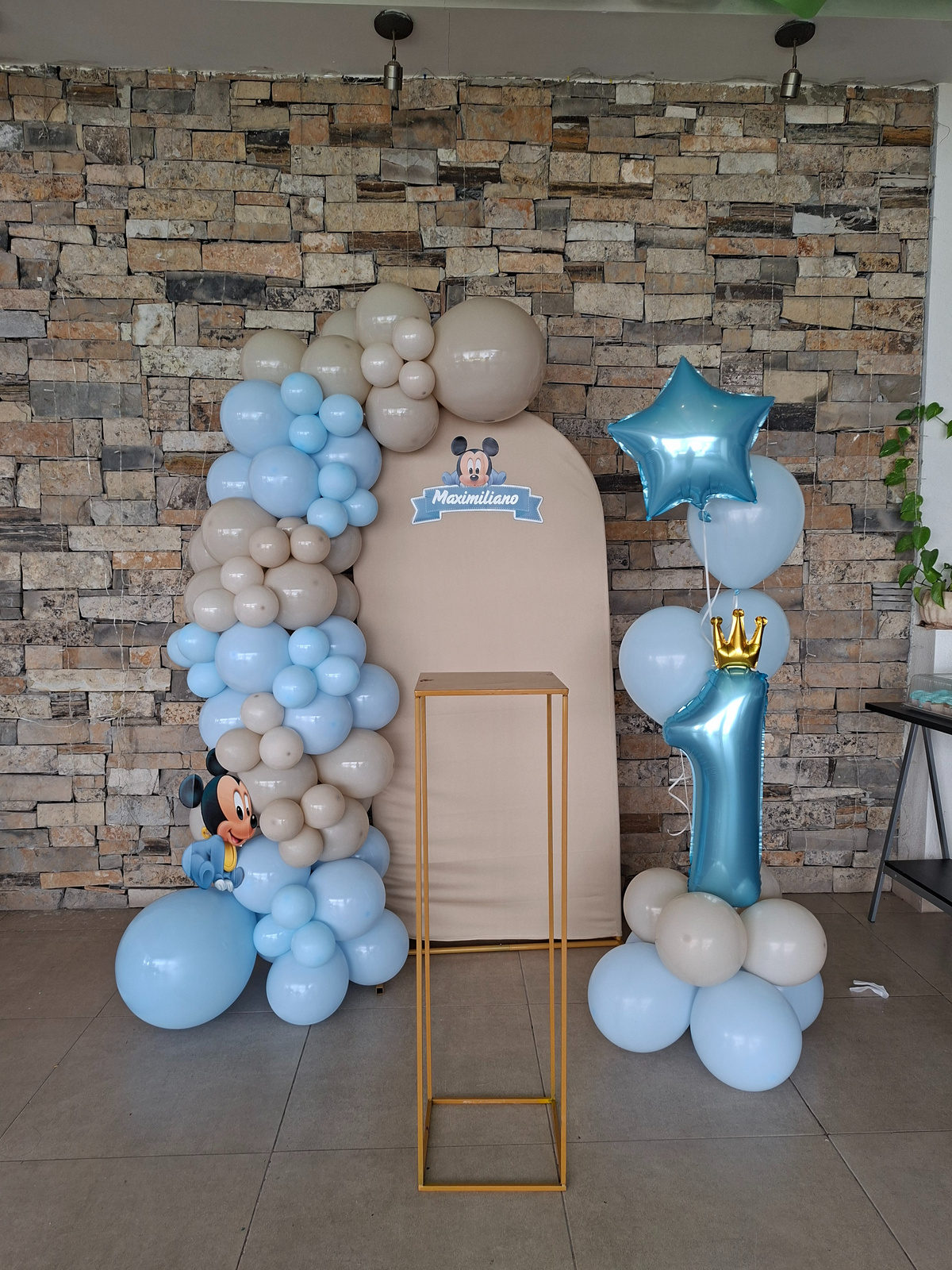 Montaje de globos temático